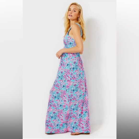 NWT Lilly Pulitzer Serena V-Neck Maxi Dress - Picture 2 of 5
